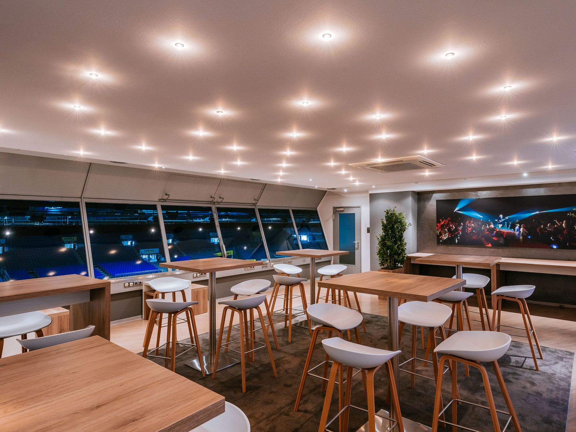 Innenansicht der Business-Kanzel