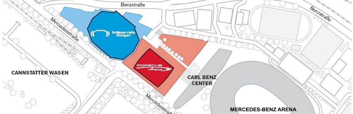 Grafik zur Standortinformation des Hallenduos