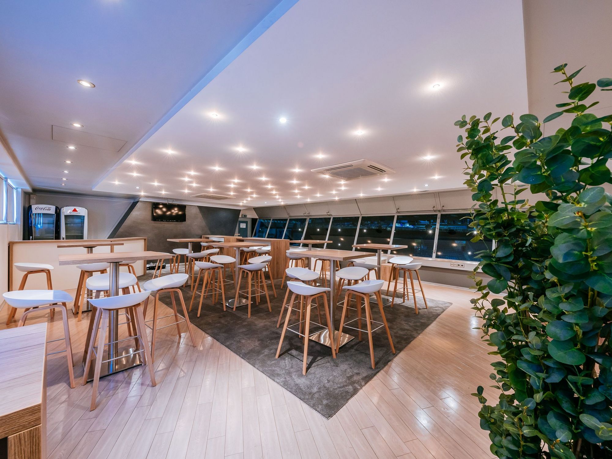 Innenansicht der Business-Kanzel