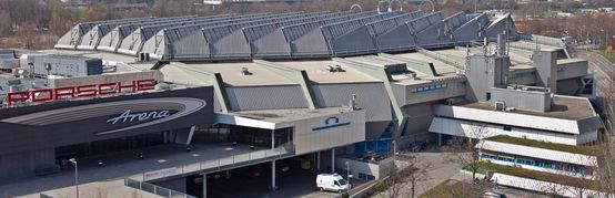 Außenaufnahme der Schleyer-Halle 